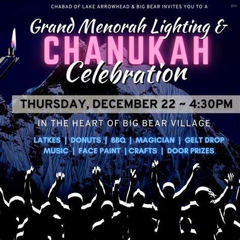 Menorah Lighting Big Bear Village - Destination Big Bear