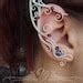 Pair Of Ear Cuffs Thalassa Metal Ear Cuffs With Torquoise Color Seed