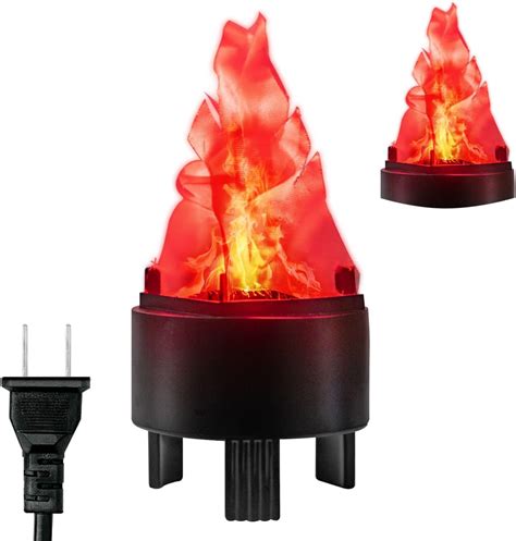 Amazon D Artificial Fake Fire Flames V Led Effect Light