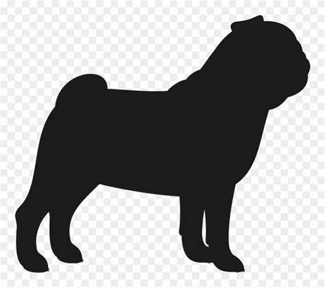 pug silhouette clipart 10 free Cliparts | Download images on Clipground ...