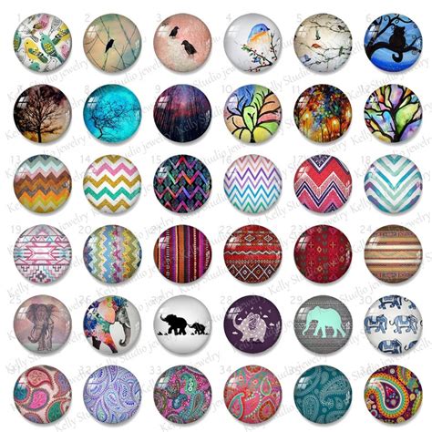 Handmade Photo Glass Cabochon Round Cabochons Image Glass Etsy