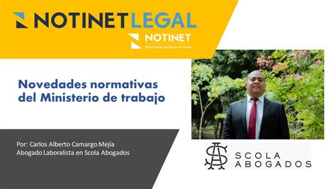 Notinet Legal Novedades Normativas Ministerio Del Trabajo