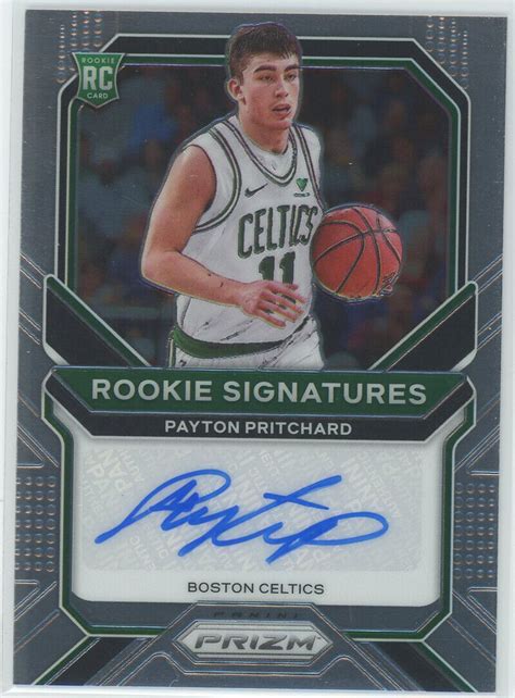 2020 21 Panini Prizm Rookie Signatures RS PPC Payton Pritchard Celtics