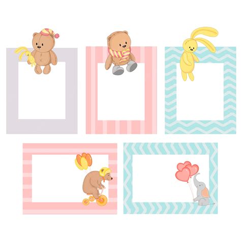 Premium Vector | Frame with cartoon animals