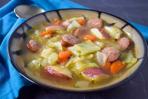 Cabbage Sausage Soup Cook2eatwell