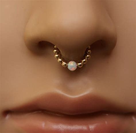 Septum Jewelry In Gold Fake Septum Ring Anneau De Septum Bijoux De