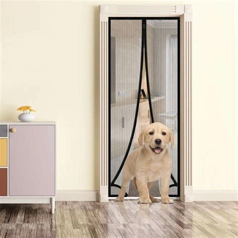 Magnetic Screen Door Retractable Mesh Net Pet Patio Hands Free Mosquito