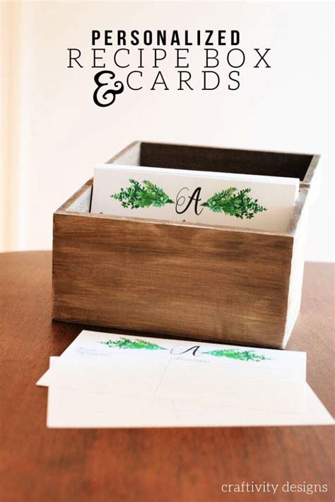 15 Simple DIY Recipe Box Ideas | Wooden Recipe Box