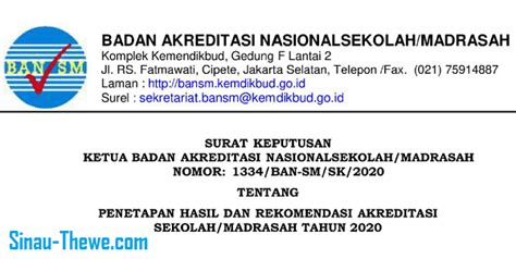 Detail Contoh Surat Akreditasi Sekolah Koleksi Nomer 43