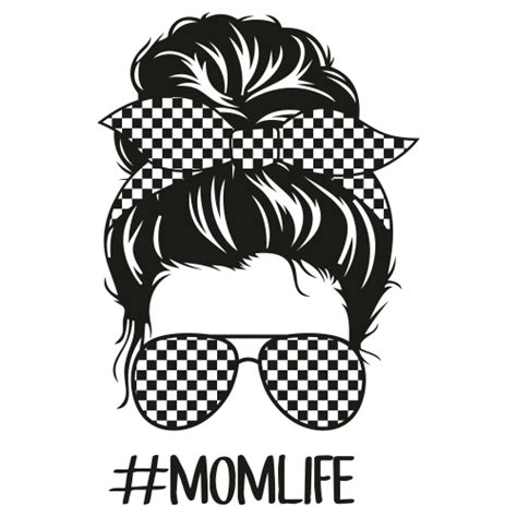 Race Mom Life Black Svg Mom Life Vector File Racing Mom Svg Cut