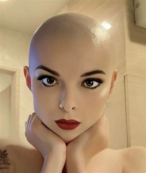 Pixie Cut Shaved Head Women Buzz Cuts Bald Women Balding Shaving