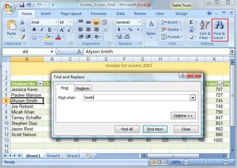 Microsoft Excel 2007 Home Tab