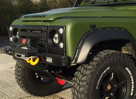 D44 Defender High Mount Bumper For Lowline Winch Standard Ends With