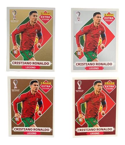 Figurinha Legend Gold Extra Cristiano Ronaldo Copa 2022 Parcelamento