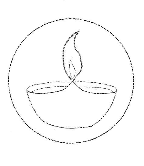 Diwali Diya Coloring Coloring Pages