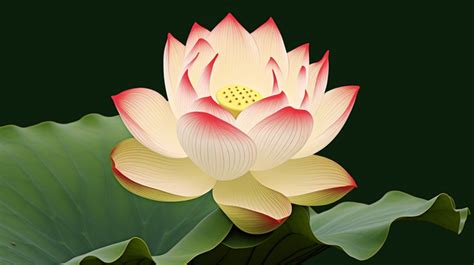 A Lotus Flower Blooms In A Green Leaf Background Water Plant Outdoor