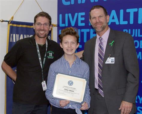 Burbank Kiwanis Honors Middle School Students Kiwanis Club Of Burbank