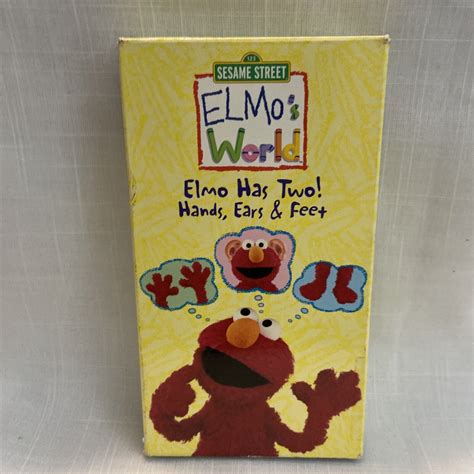 Elmos World Elmo Has Two Hands Ears Feet Vhs 2004 74645572437 Ebay