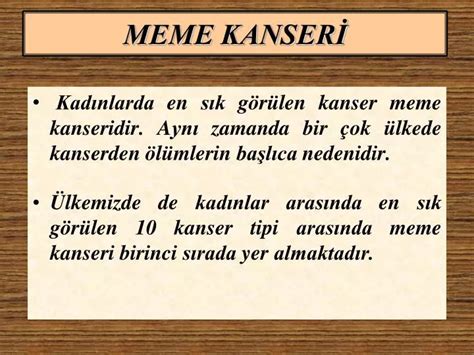 PPT MEME KANSERİ PowerPoint Presentation free download ID 4627322