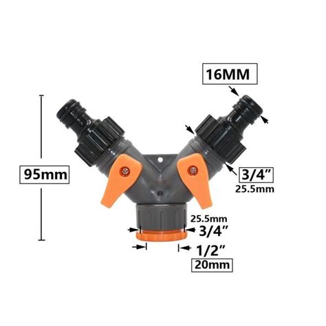 S Parateur D Eau Pour Robinet De Jardin Voies Femelle