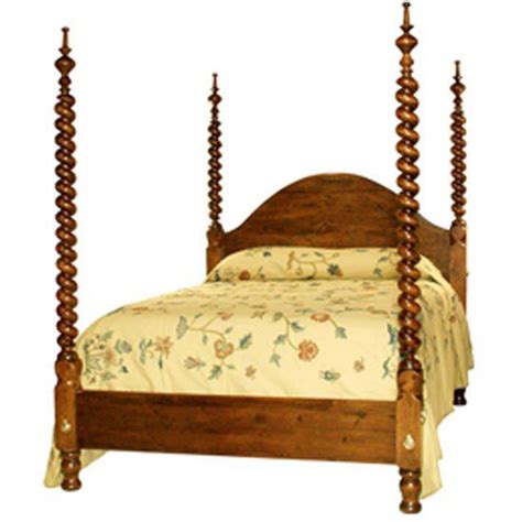 Mackenzie Dow English Pub Barley Twist Four Poster King Bed Md 1 3111 Bed Four Poster Furniture