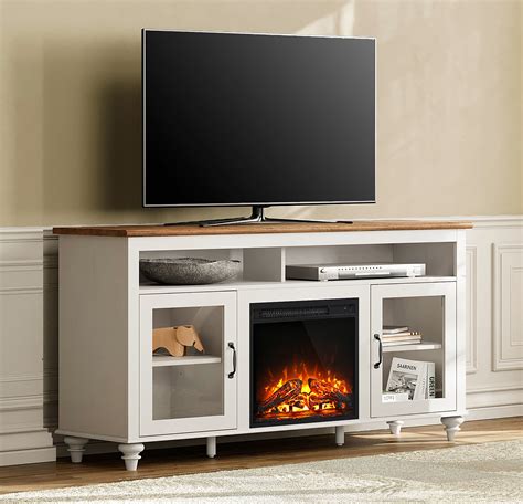 Free Shipping Wampat Electric Fireplace TV Stand For TVs Up To 75