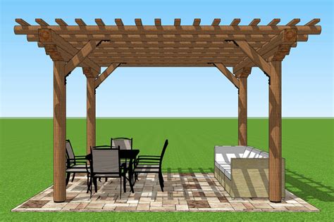 Ft X Ft Pergola Plans La Viga Southwest Style Pergola Apex