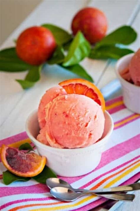 Blood Orange Sherbet Recipe And A Mocktail Everyday Southwest