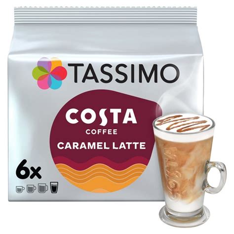 Tassimo Costa Caramel Latte Coffee Pods Ocado