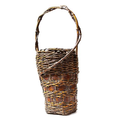 Hanakago Japanese Bamboo Ikebana Flower Basket Shibui Japanese