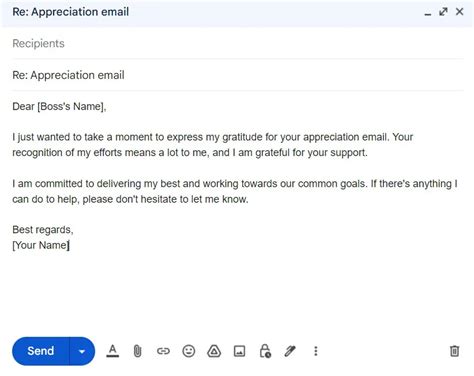 How To Reply To An Appreciation Email From Your Boss Samples