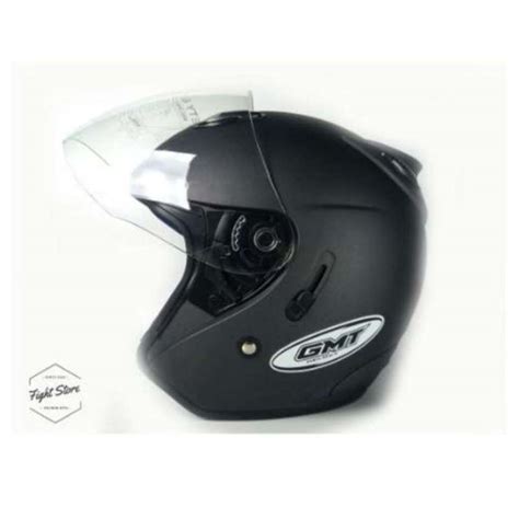 Jual GMT Helm SNI Pria Wanita Dewasa Double Visor Half Face Kualitas