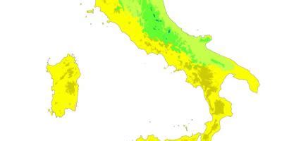 Italy climate map - Map of Italy climate (Southern Europe - Europe)