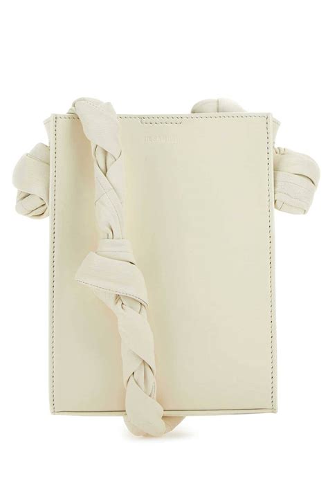 Jil Sander Ivory Leather Tangle Shoulder Bag Grailed