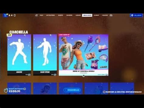 Fortnite April Th Item Shop Vibing At Coachella Bundle Youtube