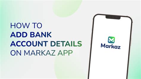 Part How To Add Your Bank Account Details In Markaz App Youtube