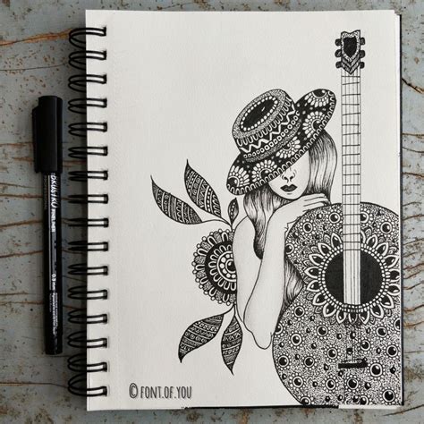 Boho Art Drawings, Pen Art Drawings, Art Sketches Pencil, Art Drawings ...