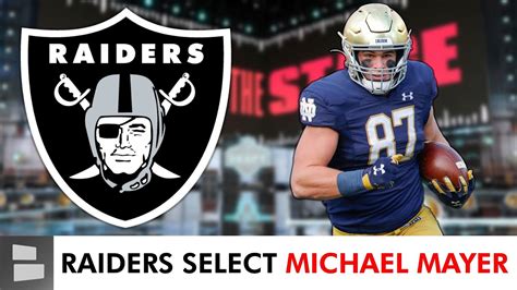 Michael Mayer Selected By Las Vegas Raiders With Pick In Nd Round