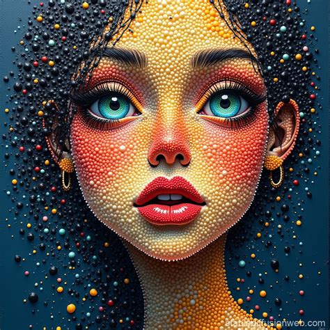 Impressionist Pointillism Portrait with Whimsy | Stable Diffusion Online