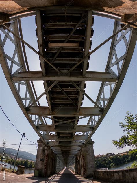 Valença Road-Railway Bridge, also known as Ponte de Valenca or Ponte ...