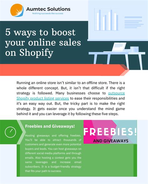 Ways To Boost Your Online Sales On Shopify Aumtec Solutions Page