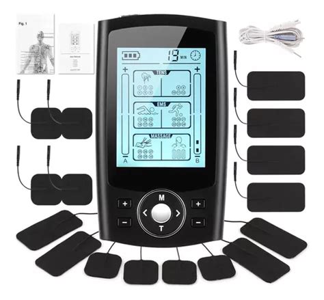 Tens Ems Electroestimulador Muscular Massage Modos Pads Meses Sin