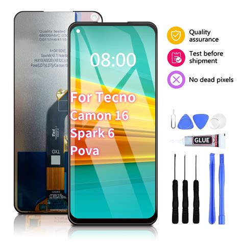 Pantalla T Ctil Lcd De Pulgadas Para Tecno Spark Ke Camon