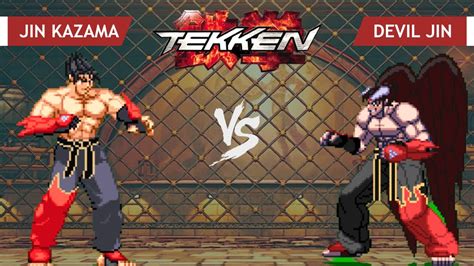 Tekken Mugen Jin Kazama Vs Devil Jin Fight Tekken3 Tekken