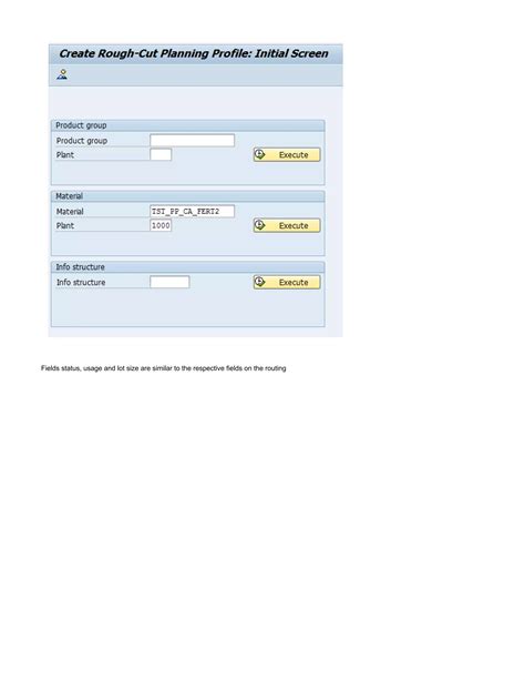 Sap Pp Rough Cut Capacity Planning On Sop Pdf Free Download