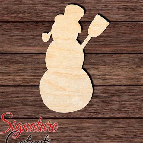 Wooden Cutout Snowman Etsy