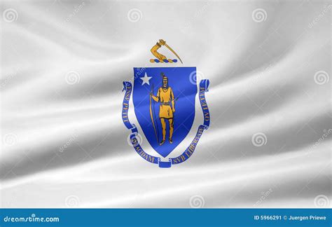 Flag Of Massachusetts Stock Illustration Illustration Of Nation 5966291