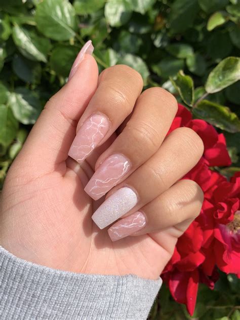 Pink Marble Nails Marblenails Classy Acrylic Nails Acrylic Nails