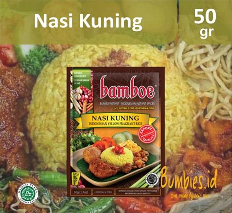 Bumbu Bamboe Nasi Kuning Spice Mix For Indonesian Yellow Fragrant