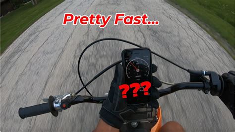 How Fast Is The Ssr 110 Pit Bike Top Speed Test Youtube